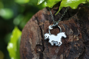 WILD FEMININE Sterling Silver Horse Necklace