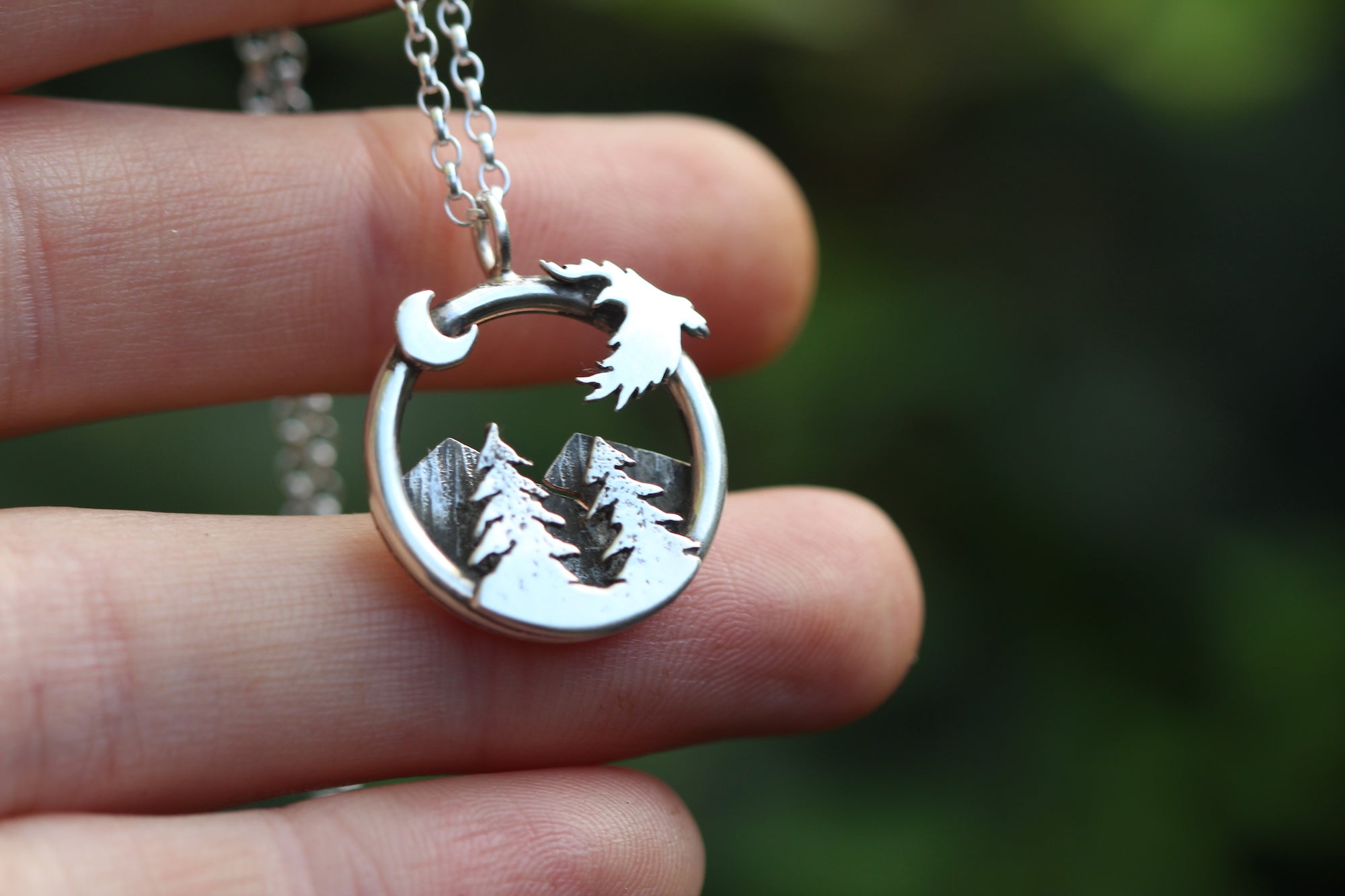 WILDERNESS WITHIN II Handmade Sterling Silver Necklace