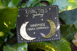 MOONRISE Handmade Brass Earrings