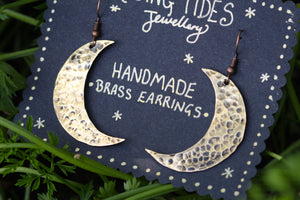 MOONRISE Handmade Brass Earrings