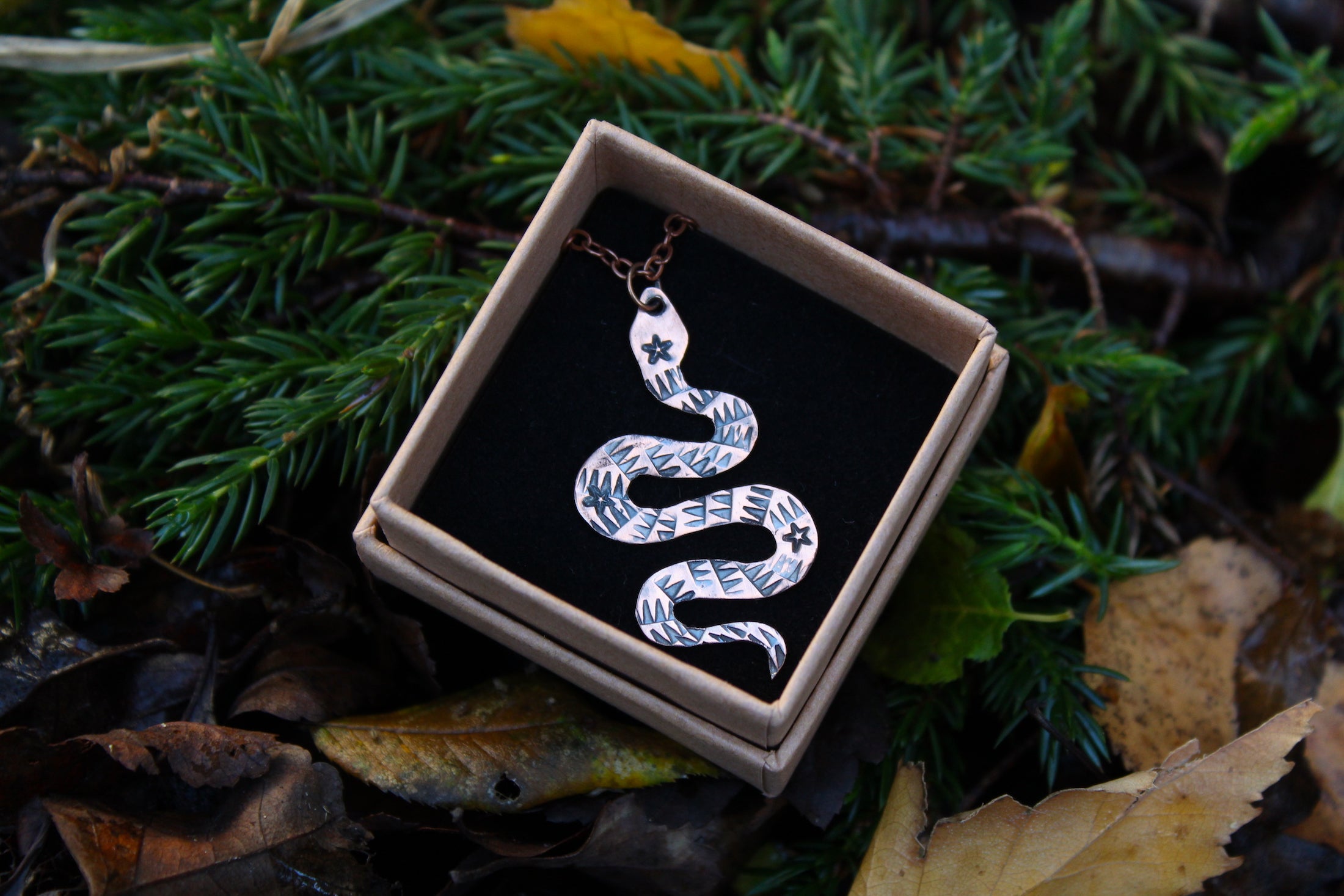 SERPENT Handmade Copper Necklace