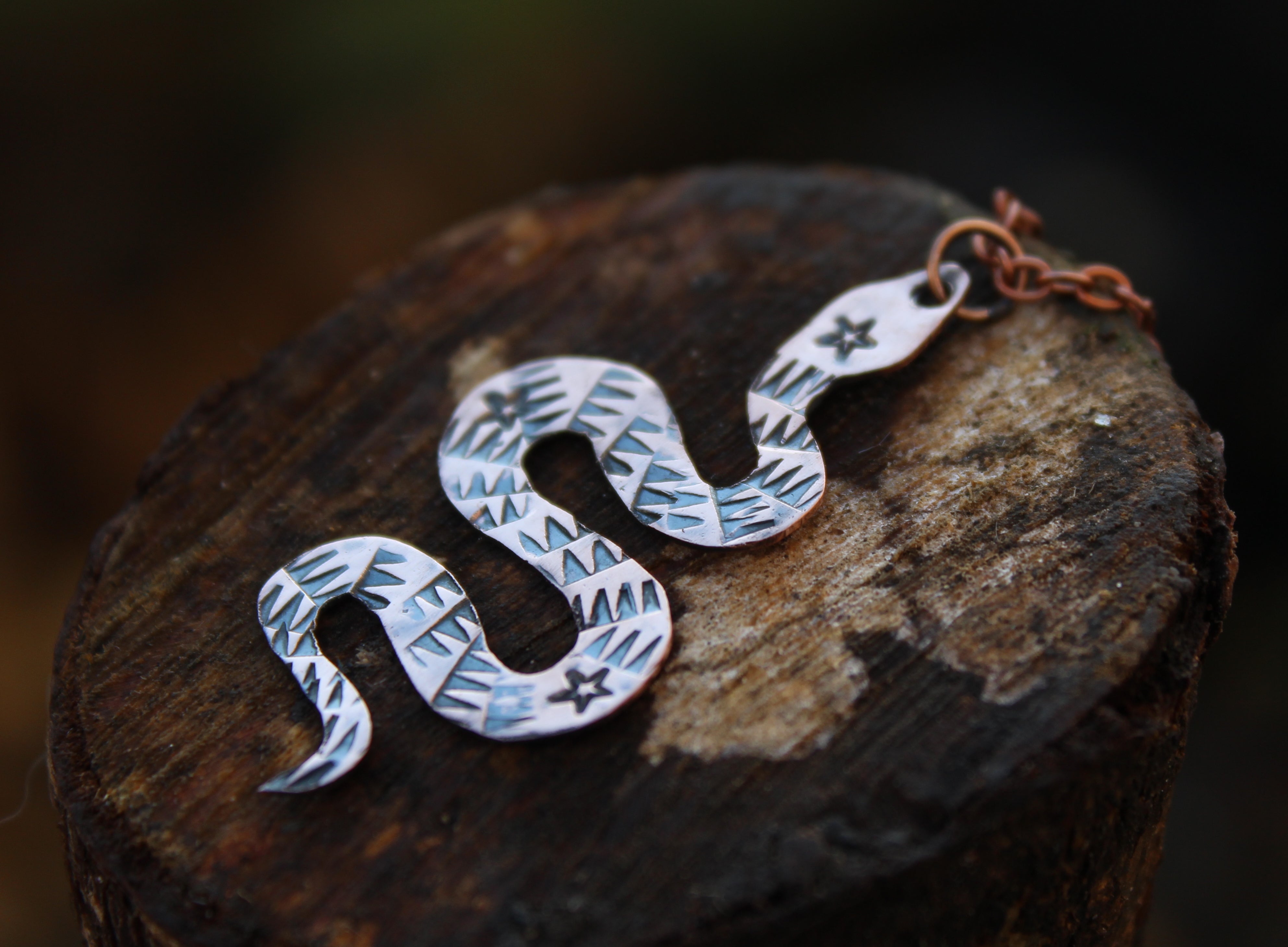 SERPENT Handmade Copper Necklace