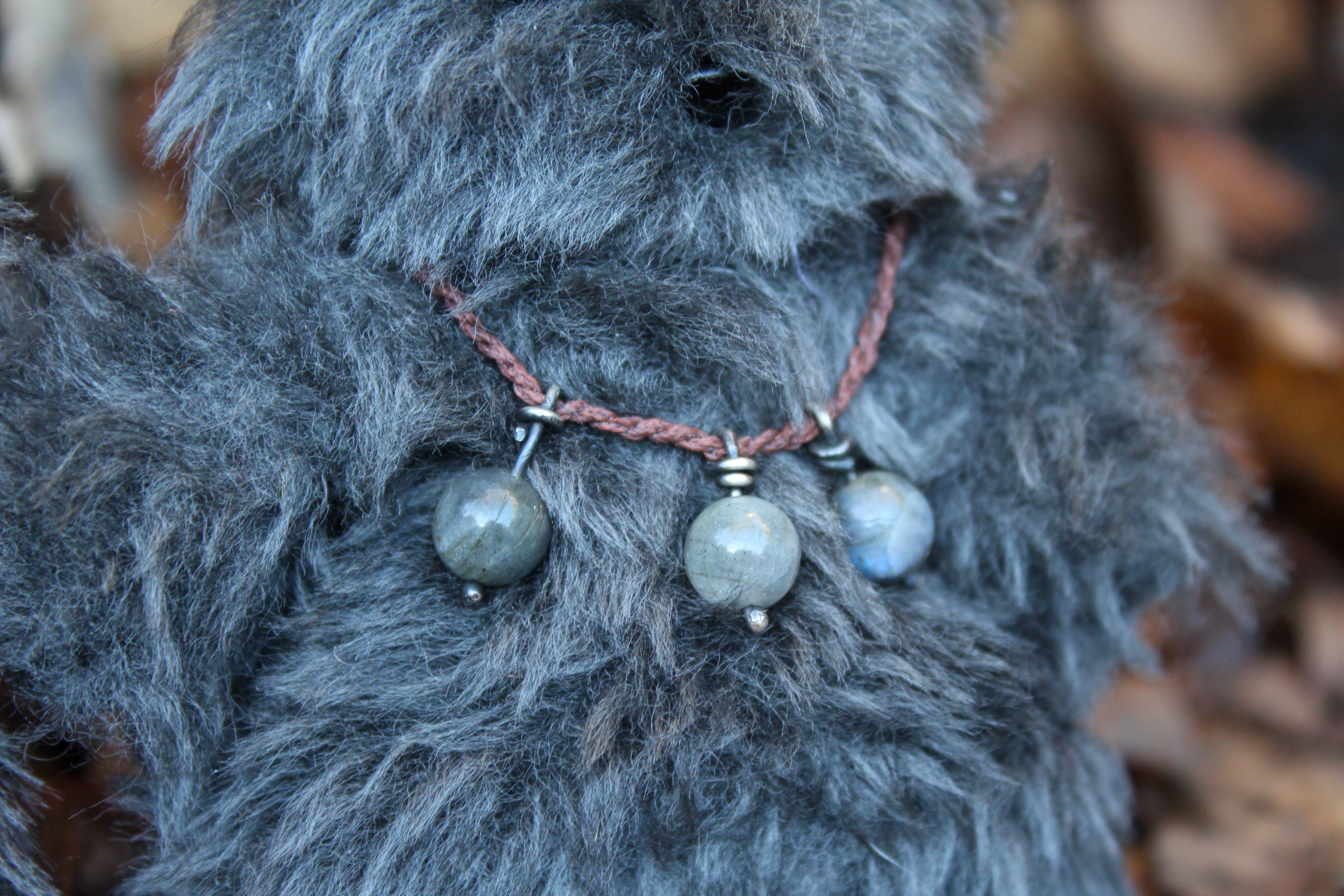 Wild Grey Wilderkin with Labradorite Necklace I