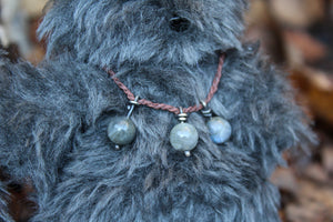 Wild Grey Wilderkin with Labradorite Necklace II