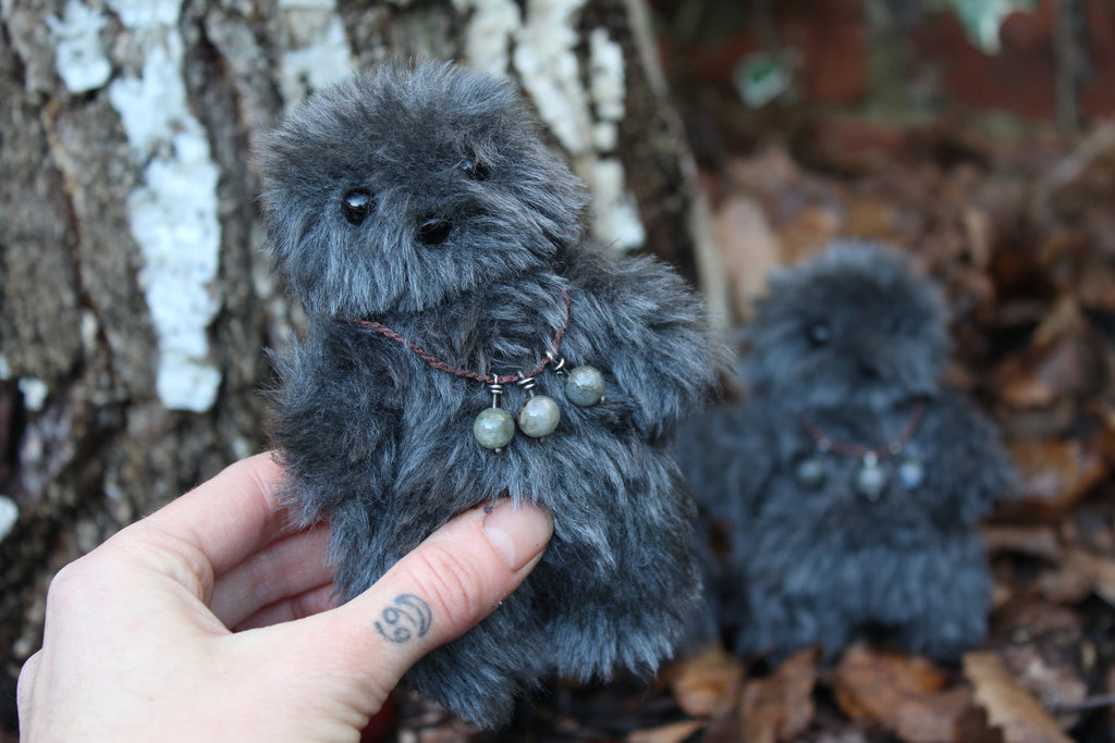 Wild Grey Wilderkin with Labradorite Necklace I