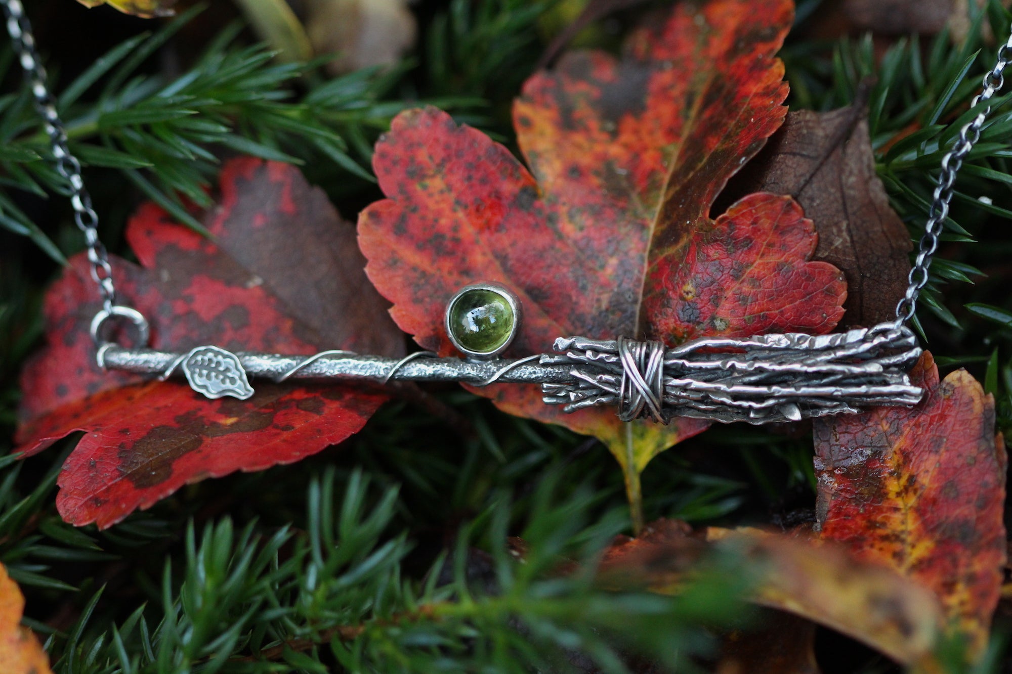 GREEN WITCH Sterling Silver Necklace