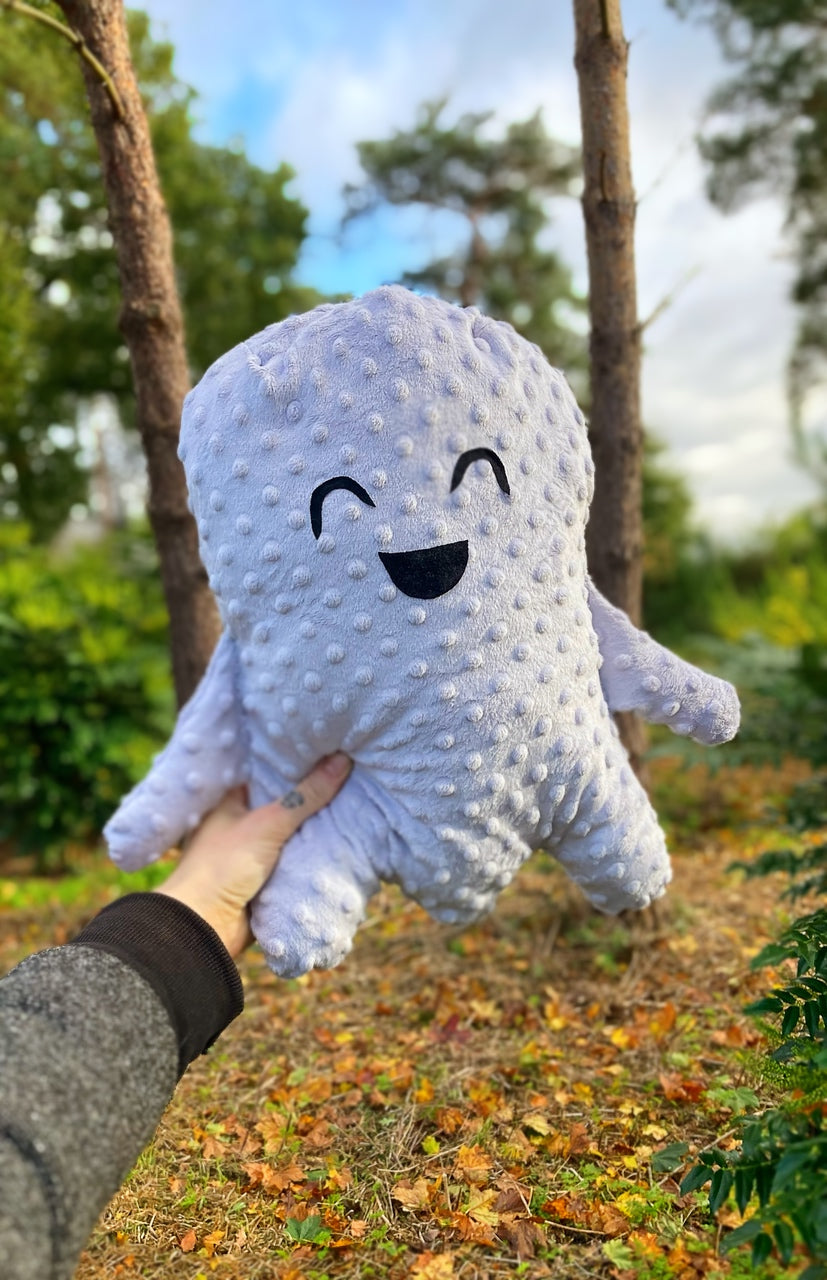 Large Friendly Ghost - Handmade Soft Plushie Ghost