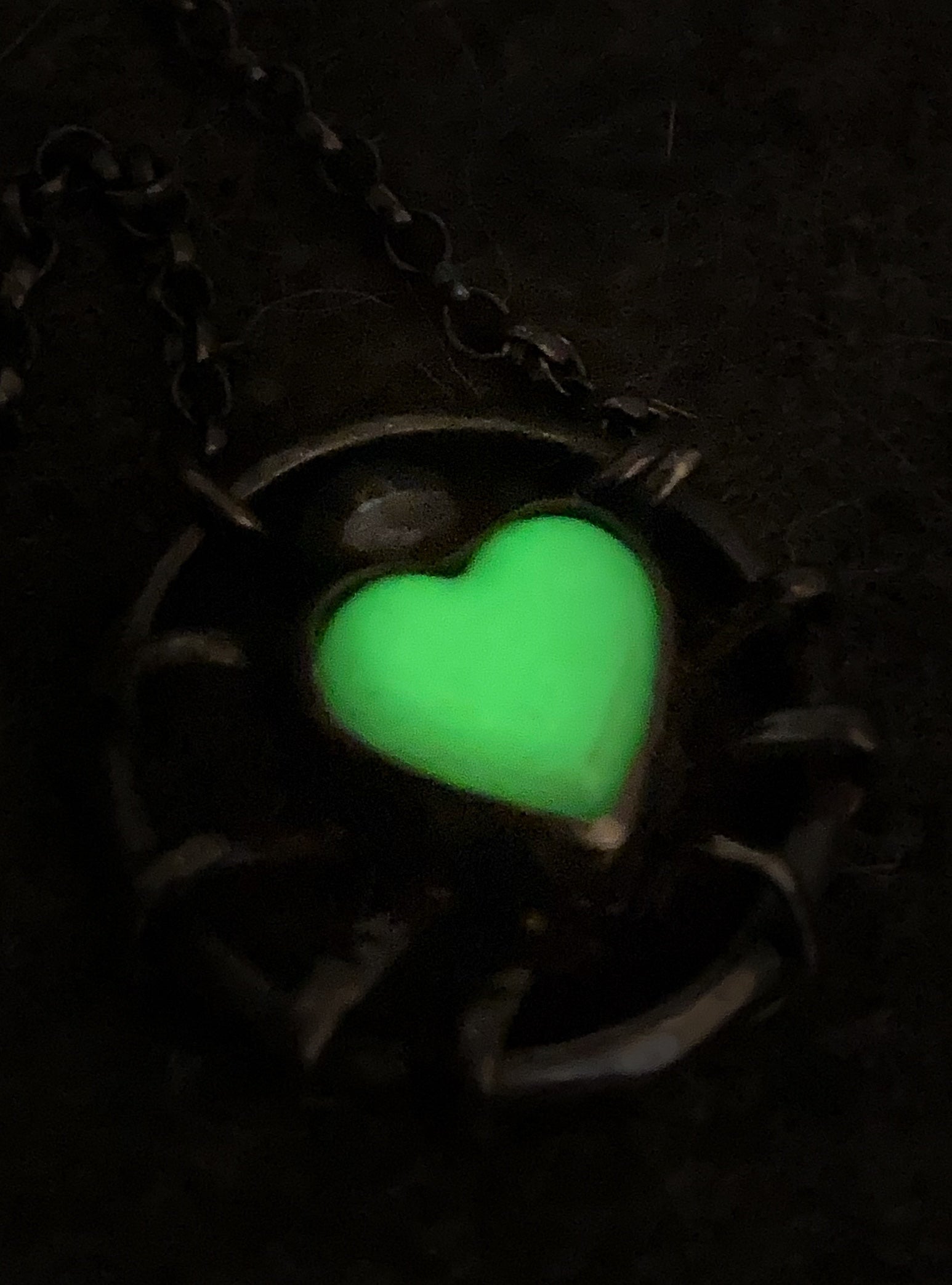 Collections  dark green heart