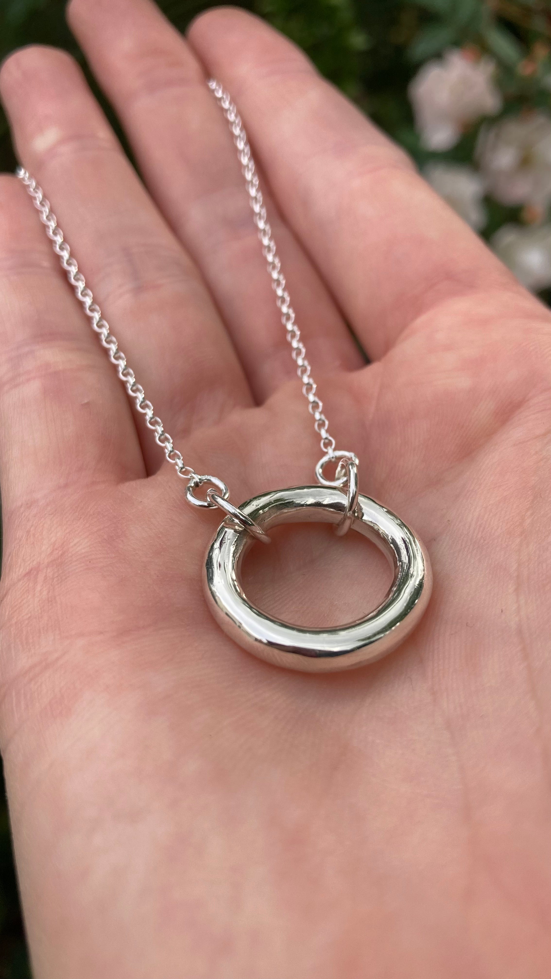 SACRED CIRCLE Handmade Sterling Silver Necklace