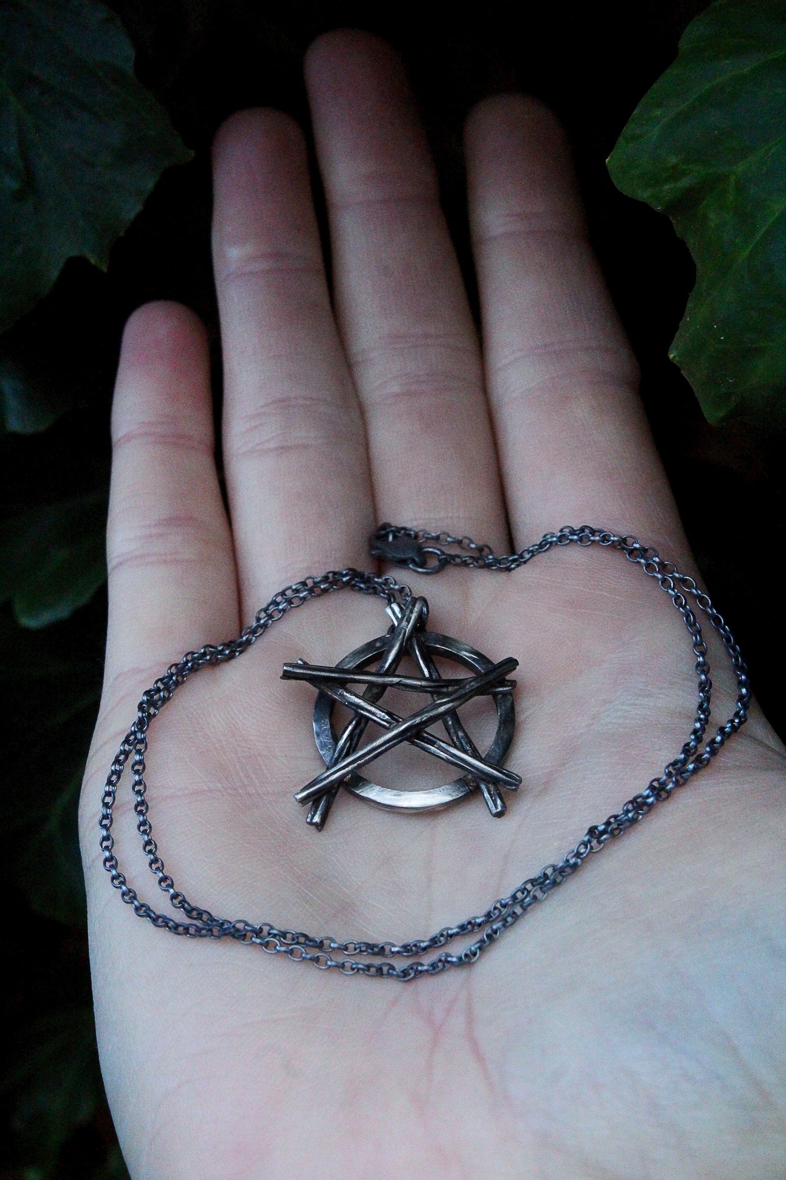 SPIRIT Handmade Sterling Silver Pentacle Necklace (Made to Order)