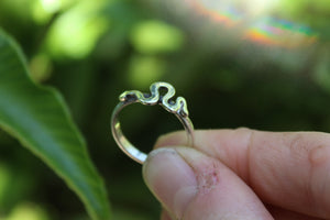 SERPENT SPIRIT Handmade Sterling Silver Ring - Size M / US 6