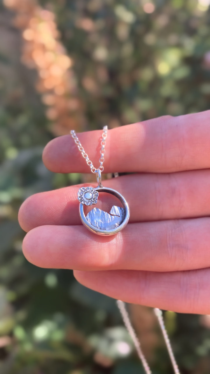 *Custom* Mini SUNNY MOUNTAINS Sterling Silver Mountain Range Necklace