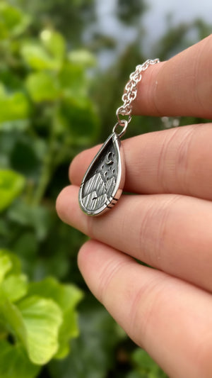 Buy Mountain Necklace, Sterling Silver Mountain Pendant, Mountain Range  Pendant, Mountain Climbing Charm, Adventure Conquer Jewelry Online in India  - Etsy