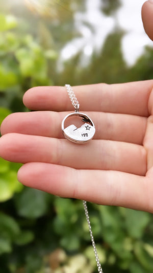 3D Mountain Range Necklace for Women Sterling Silver Wandering River  Mountain Valley Sunset Pendant Necklace Nature Jewelry Gift for Nature  Lovers and Climbers, Sterling Silver, No Gemstone: Buy Online at Best Price