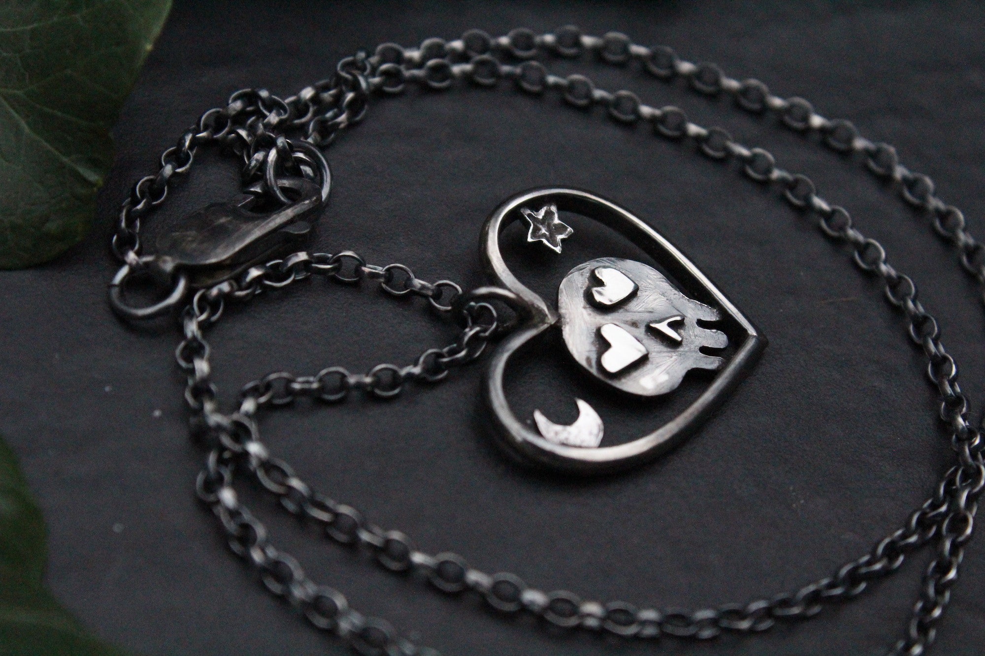 SPOOKY LOVE no.1 Handmade Sterling Silver Necklace