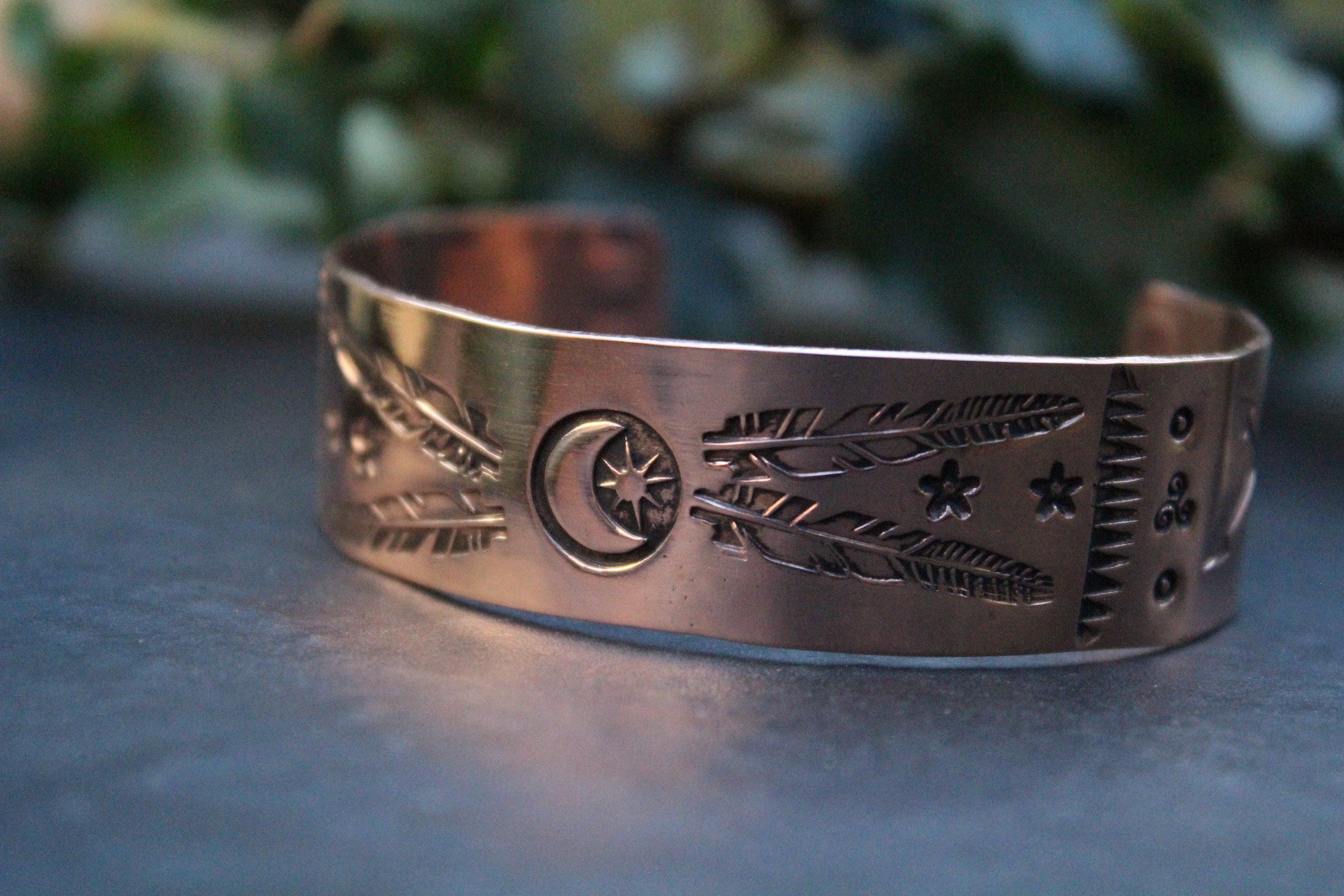 SACRED SYMBOLISM Handmade Copper Cuff