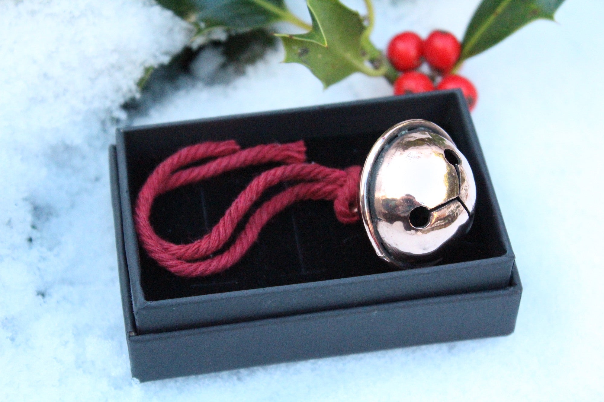 SOLSTICE BELL - Handmade Copper Jingle Bell Ornament (Made to Order)